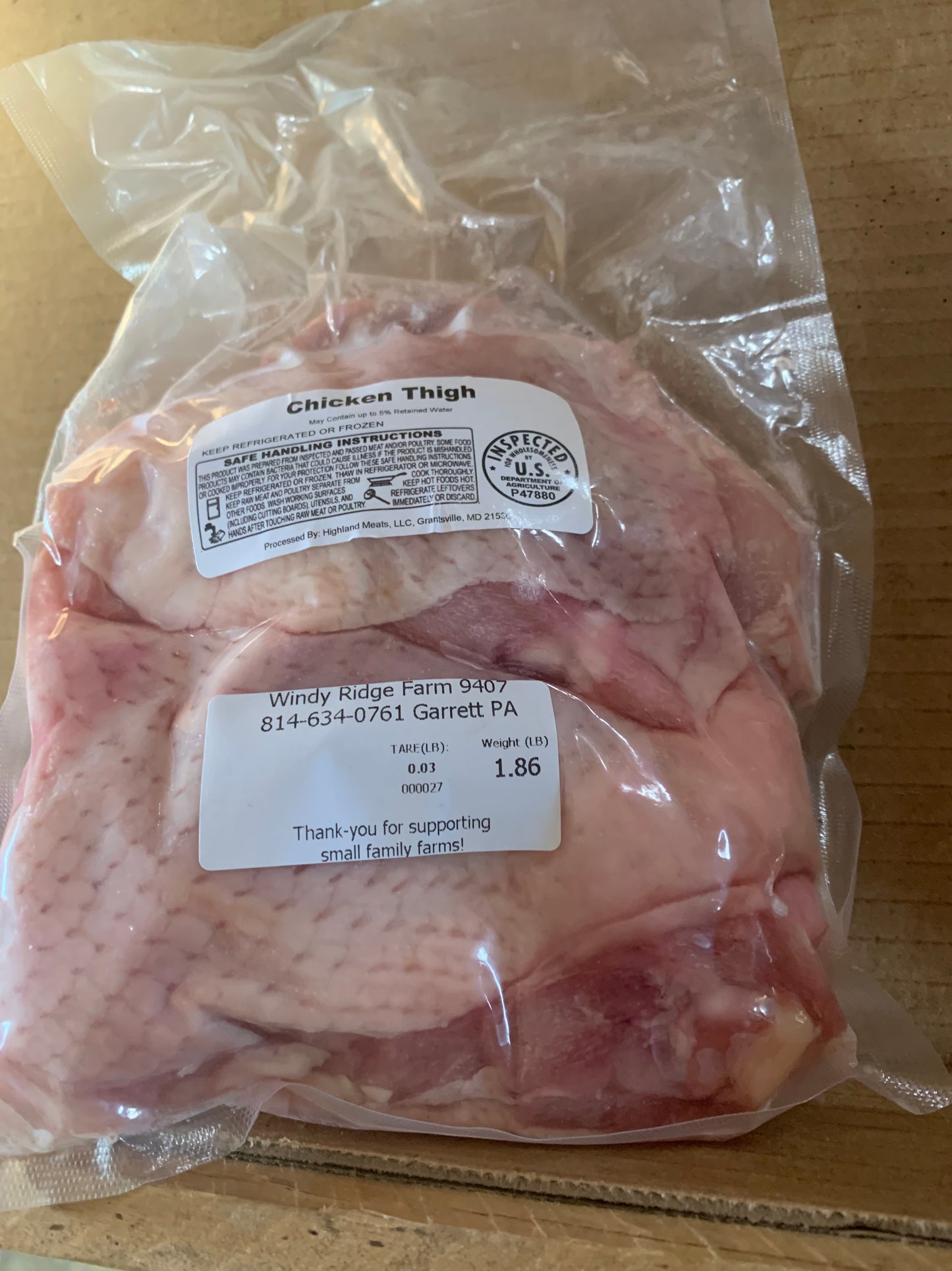 Pasture Raised Chicken Thighs